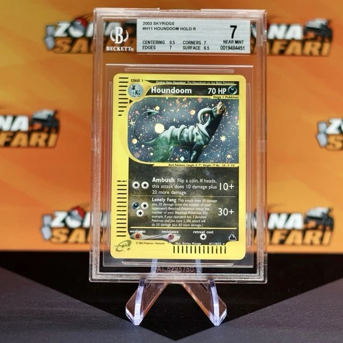 Pokemon Card - Houndoom Skyridge Holo H11/H32 - BGS 7 Near Mint ENG Vintage