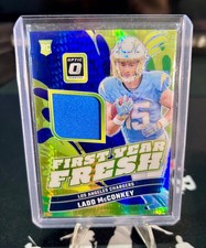 2024 Panini Donruss Optic Ladd McConkey First Year Fresh Holo RC