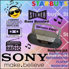 Sony CFD-S05 Portable Boombox CD/Radio/Cassette  - Mega Bass