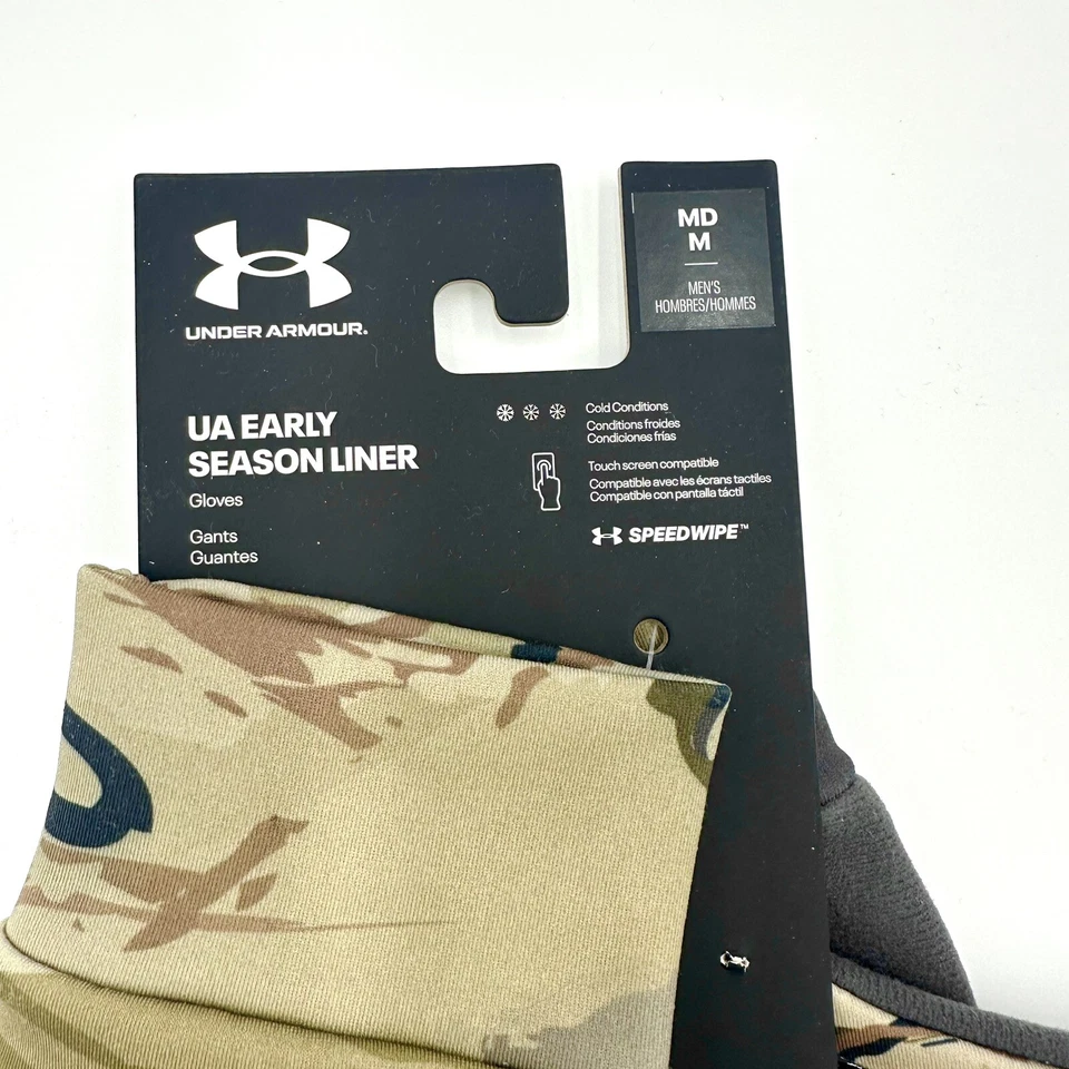 Under Armour Early Season Storm Liner Barren Camo Hunt Gloves 1377509-989 Medium - Image 2 of 4