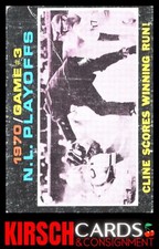1970 N.L. Playoffs Game 3: Cline Scores Winning Run! 1971 Topps #201 Reds