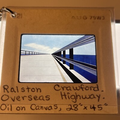 Ralston Crawford ''Overseas Highway'' Abstract Art 35mm Slide KEYCHAIN 969