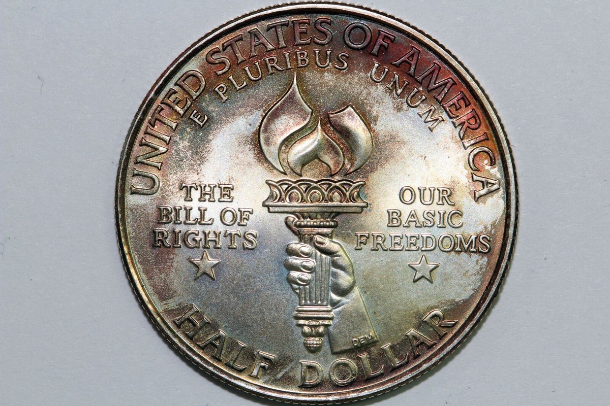 1993 US Mint James Madison Commemorative 90% Silver Half Dollar BU
