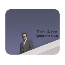 Dwight You Ignorant Slut mousepad, Gift for coworkers, Desk Accessories, Gift