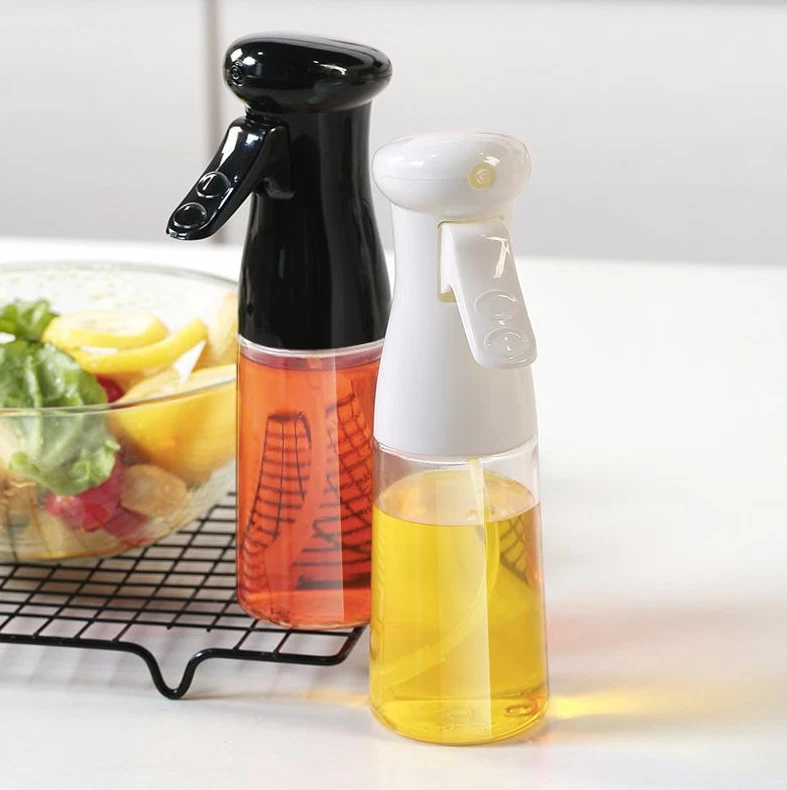 2PK NGECORS Olive Oil Spray Mister 210ml Bottle Dispenser Food Grade PET BPAFree