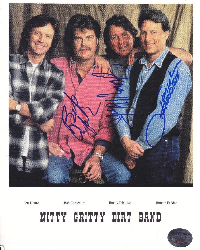 NITTY GRITTY DIRT BAND Signed 8X10 Photo Singers/Catfish John ALA
