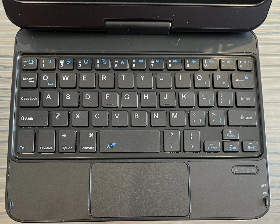 Wireless Keyboard for Tablet 5in x 8in Black Aluminum Alloy - Image 3 of 4