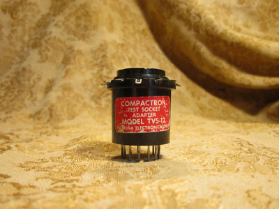 Vintage POMONA TVS-12 TUBE SOCKET TEST ADAPTER 12 Pin Socket Saver ...