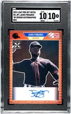 2021 Leaf Pro Set Metal Jairo Pomares RED SGC 10 w/10 AUTO