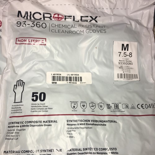 ANSELL MICROFLEX Guanti Monouso Non Sterili (TAGLIA M) 93-360 491M28 ๐ 200 PK - Foto 2 di 11