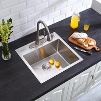 Glacier Bay Drop-in Stainless Steel 23 4 Hole Single Basin Kitchen Sink on sale Glacier Bay Drop-in Stainless Steel 23 4 Hole Single Basin Kitchen Sink on sale
