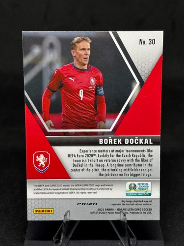Boreck Dockal 2021 Panini Mosaic UEFA Euro Red Pulsar #30 Czech Republic - Bild 2 von 2