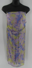 Plus Size Women's Fashion Nova Midi Sheer Layered Lilac Purple Dress Size :1X