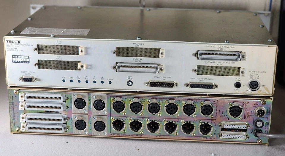 Estación maestra RTS 803 + interconexión de sistema de intercomunicación RTS 862 Foto 4 de 4