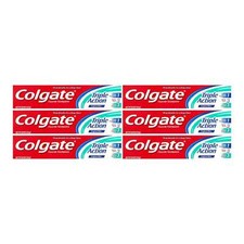 Colgate Triple Action Original Mint Toothpaste, 8.0oz 226g Pack of 6