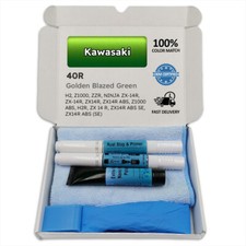 Pennarello vernice per Kawasaki oro GOLDEN BLAZED GREEN 40R H2 Z1000 ZZR NINJA ZX 14R