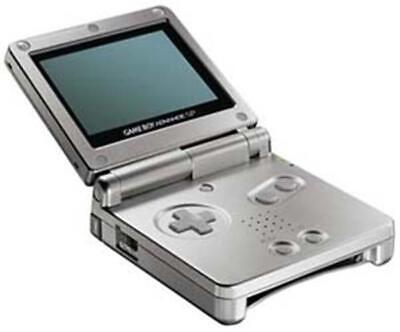 Sikker byld over Nintendo Game Boy Advance SP Platinum Handheld System With 3 Games for sale  online | eBay