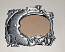 The Cow Jumped Over The Moon Pewter Baby Photo Frame fits Photo 3.5" X 5"