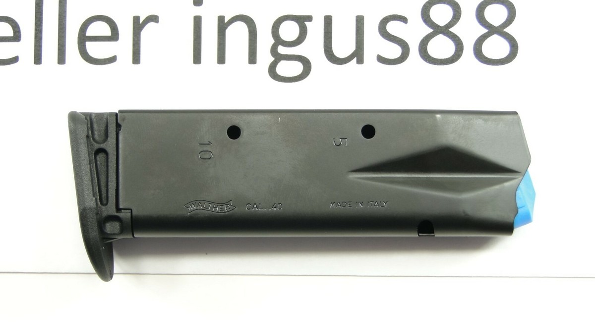 2 Pack - Walther Factory .40 S&W 10-Round Magazines For P99 / PPQ M1 - New, Italy