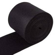 Felt Fabric Roll Black 19.7ft x 5.5" 3mm Thick for DIY Craft Patchwork