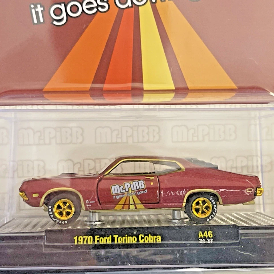 M2 Machines Mr. Pibb Coca Cola 1970 Ford Torino Cobra A46 24-37 CHASE - Image 2 of 4