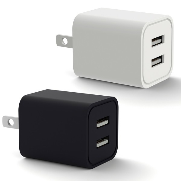 Cell Phone Fast Charger US Wall Plug Travel Dual USB Port Power Adapter Charging