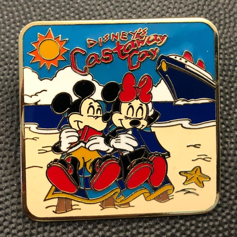 Disney pin 6825 Mickey Minnie Mouse Castaway Cay Disney Cruise