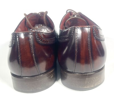 Mario Bruni Burgundy Leather Oxford Lace Up Dress Shoes  display picture 3