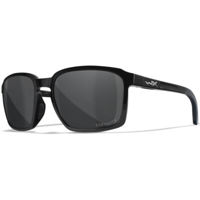 Wiley X WX Alfa Brille Bestechen Polarisiert Graue Linsen Schwarzer Rahmen