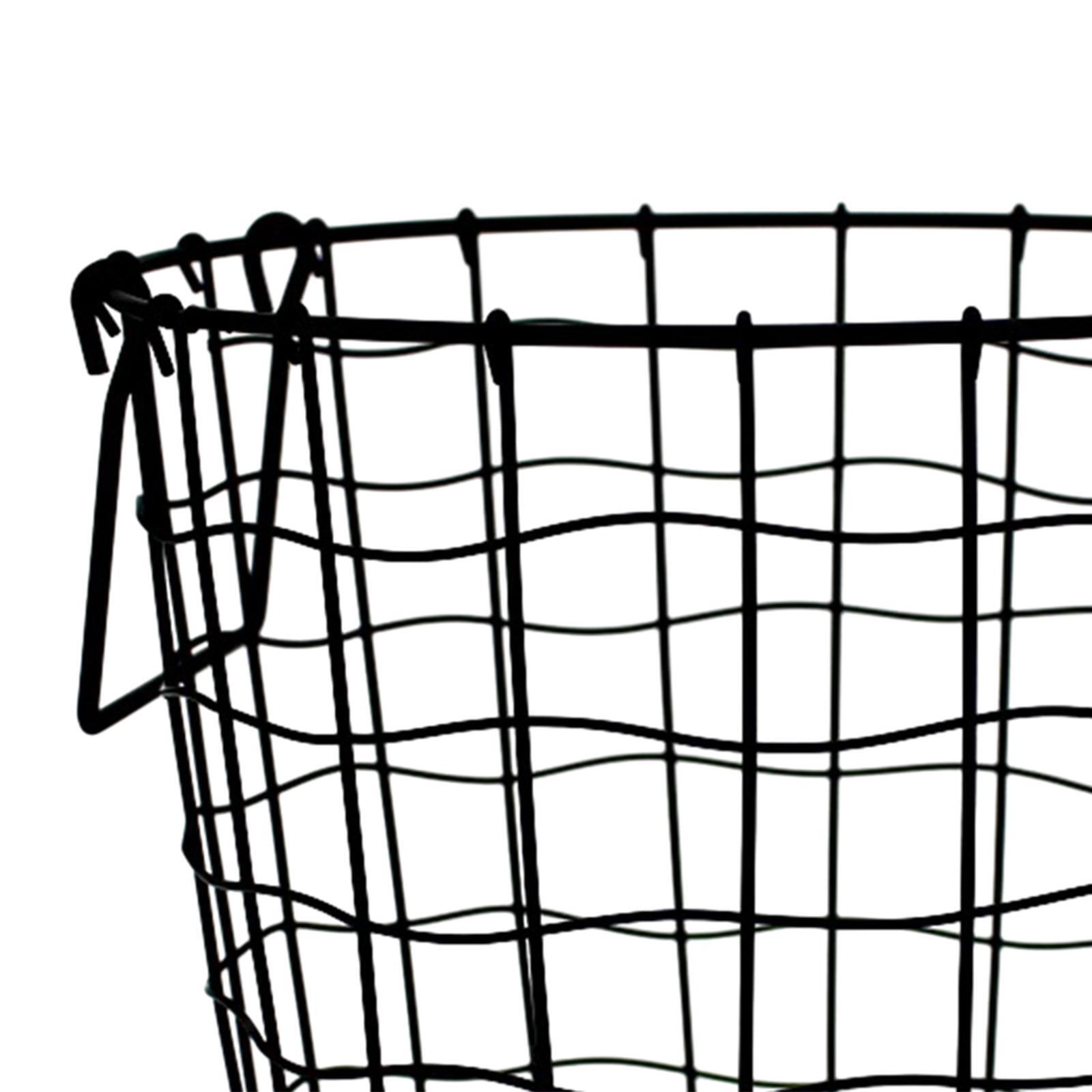Metal Wire Basket with Handles Laundry Hamper for Organizing Blankets