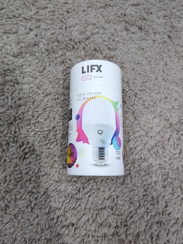 LIFX Mini Color A19 Wi-Fi Smart LED Bulb. HomeKit, Alexa, Google (L3A19MC08E26).