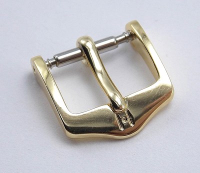 Brand New Hirsch watch band Standard buckle Gold Tone 12mm for leather & exotics