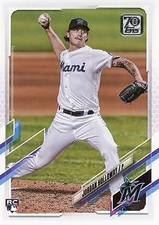 2021 Topps Update #US82 Jordan Holloway Miami Marlins Rookie Card RC