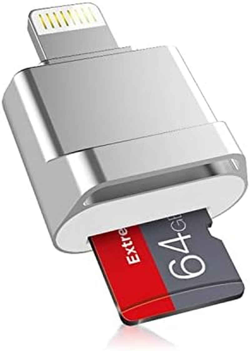 Micro SD Memory Card Adapter Reader For Iphone Ipad, Lightning
