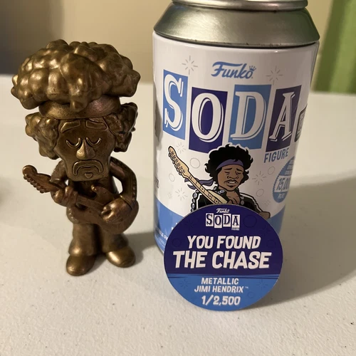 Funko Soda CHASE Jimi Hendrix | Metallic Edition Vaulted RARE 1/2500