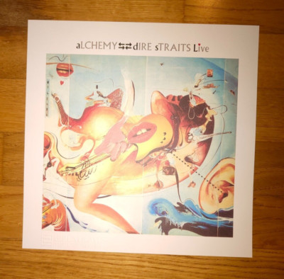 Dire Straits Alchemy Live lithography overprint no LP CD stampa litografia rare