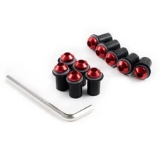Red Windscreen Bolts for 2002 Yamaha YZF R1 2003 Windshield Screws R1 02 03