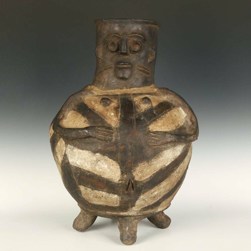 CEREMONIAL VESSEL TERRA COTTA AZANDE CENTRAL AFRICAN REPUBLIC EARLY 20TH C. - Picture 4 of 12