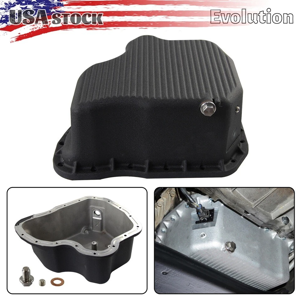 High Capacity Aluminum Oil Pan for Duramax V8 LB7 LLY LBZ LMM 6.6L 2001-2010 Foto 2 de 4