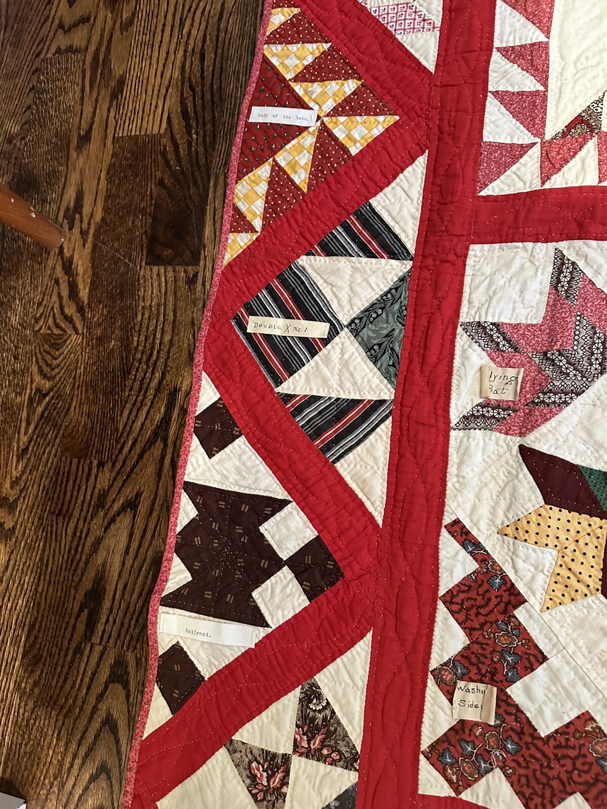 Vintage Handmade Sampler Quilt eBay