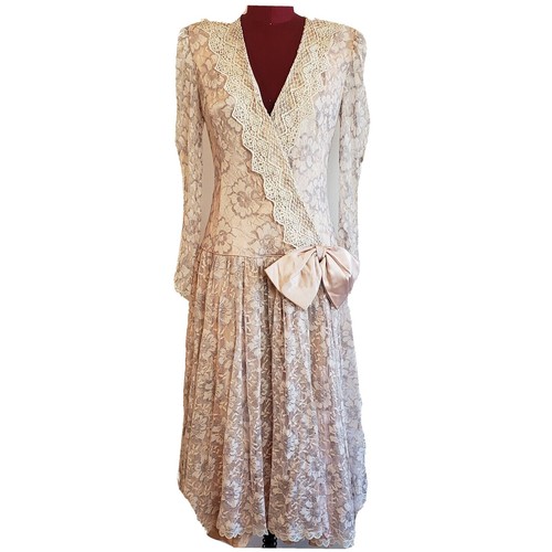 chinese dress ladies Dior Grey Lace Slip Dress – Treasures of NYC