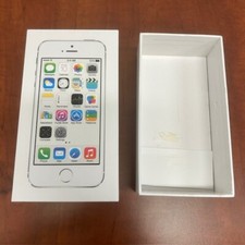 EMPTY BOX ONLY -Apple iPhone 5S 16GB SILVER - Model A1533