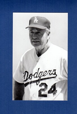 WALT ALSTON, 1954-76 Dodgers HOF ~ 1950s-90s Mel Bailey real photo postcard