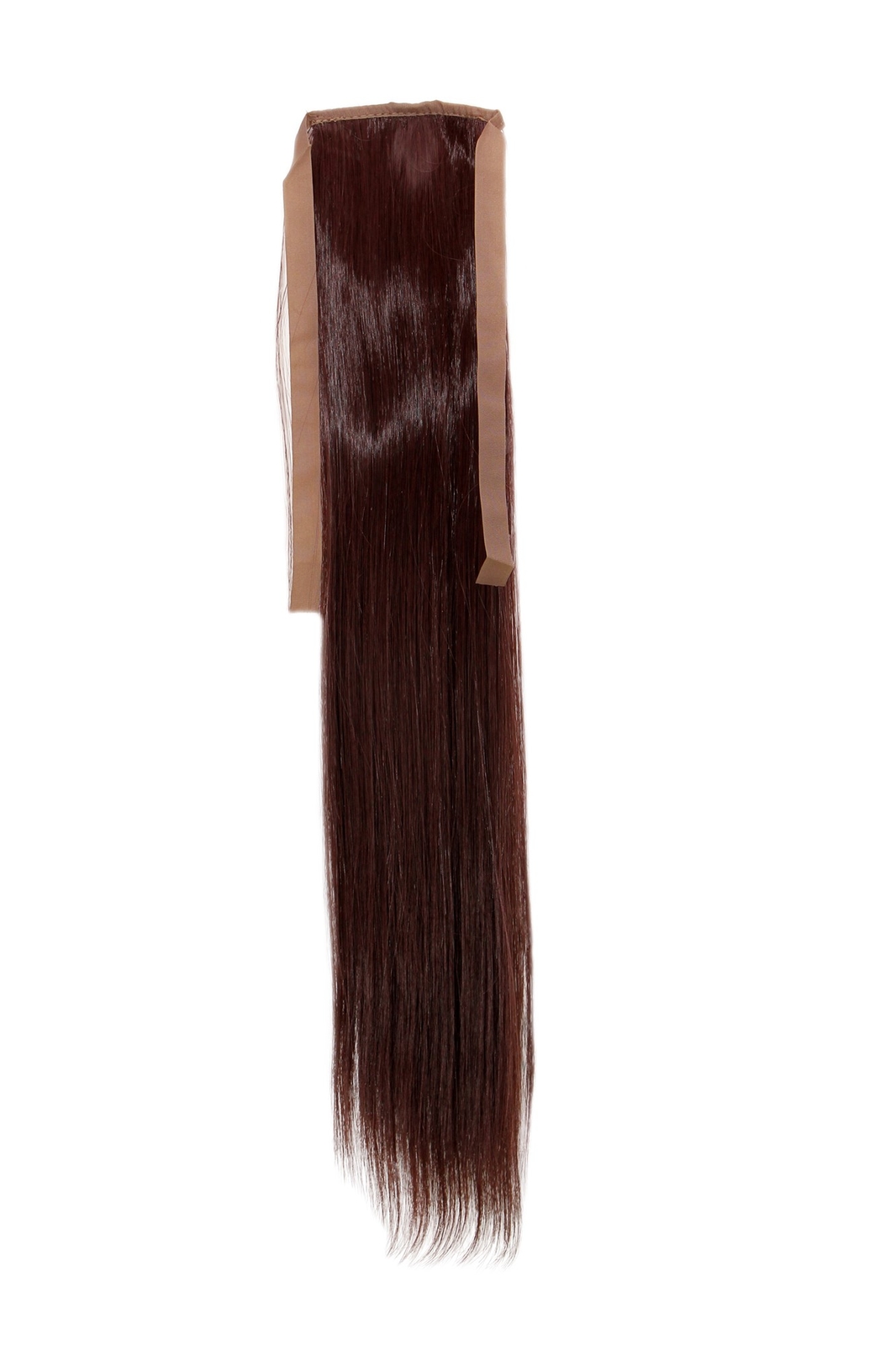 Hairpiece Ponytail Chestnut Brown Straight 45Cm YZF-TS18-33 Band Clip Extension