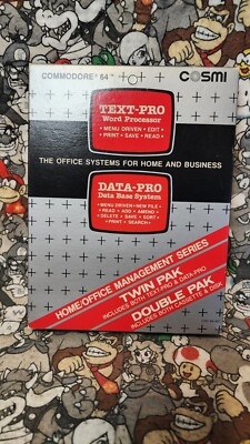TEXT-PRO Word Processor & DATA-PRO DataBase System for Commodore 64/128 ...
