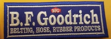 B.F. GOODRICH HOSES BELTS RUBBER PRODUCTS TIRES Patch approx 2x 5"