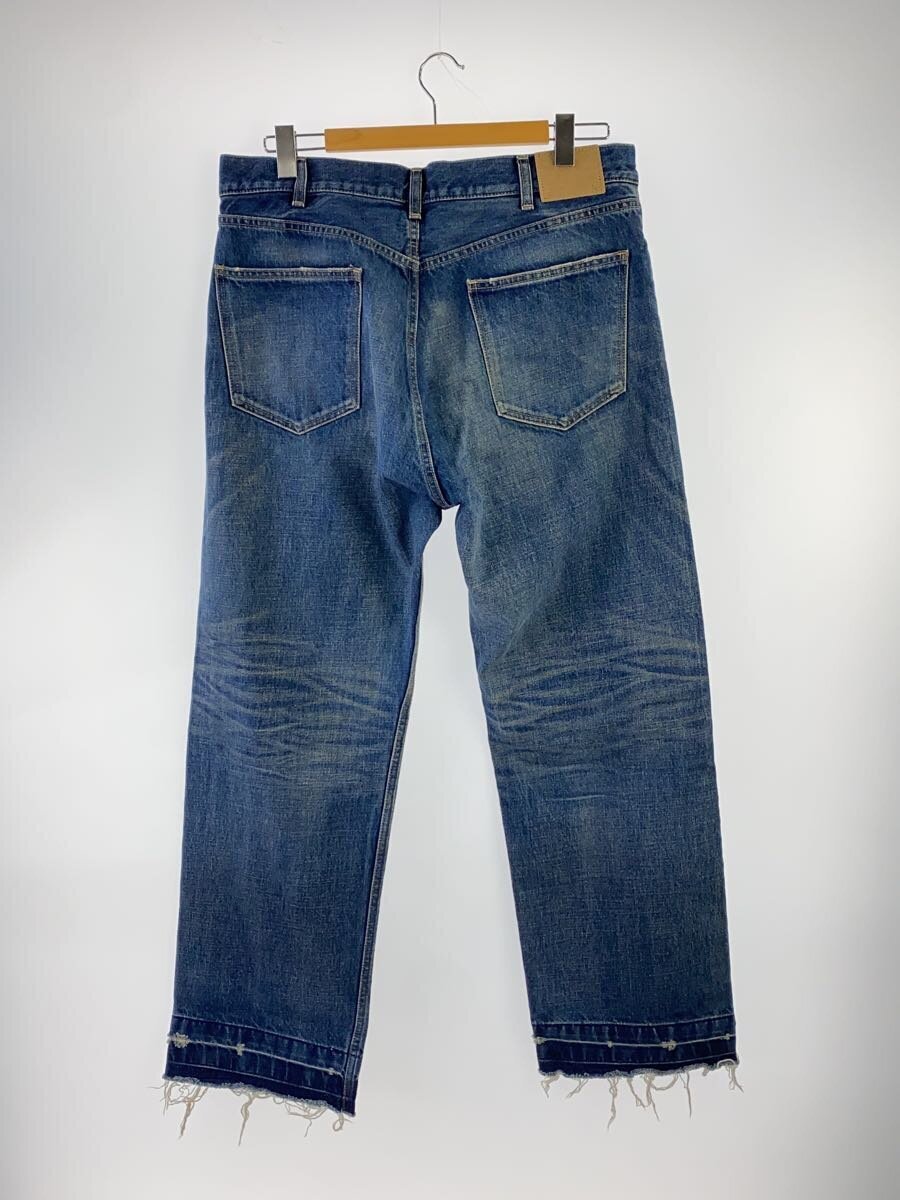 Authentic CELINE Straight Pants size 33 Denim Blue Wesley Destroyd  
