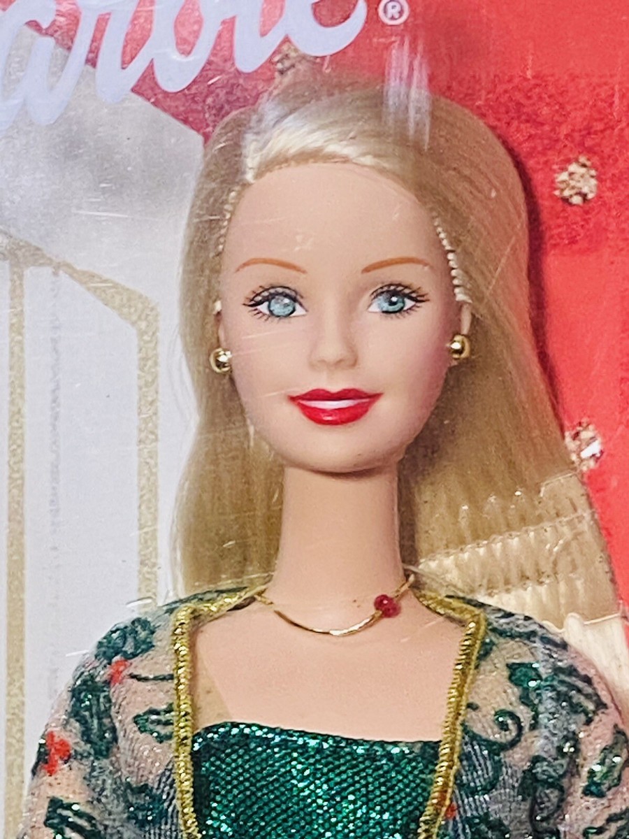 2003 MATTEL HOLIDAY JOY BARBIE GREEN DRESS DOLL NEW IN BOX MATTEL