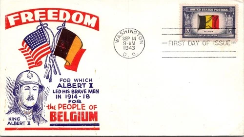 S07-7169, WWII OVERRUN COUNTRIES: BELGIUM, ? CAHCET, FIRST DAY COVER