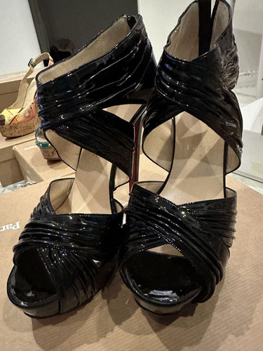 Christian Louboutin Bandra Bootie Heels Sandal Pumps 38